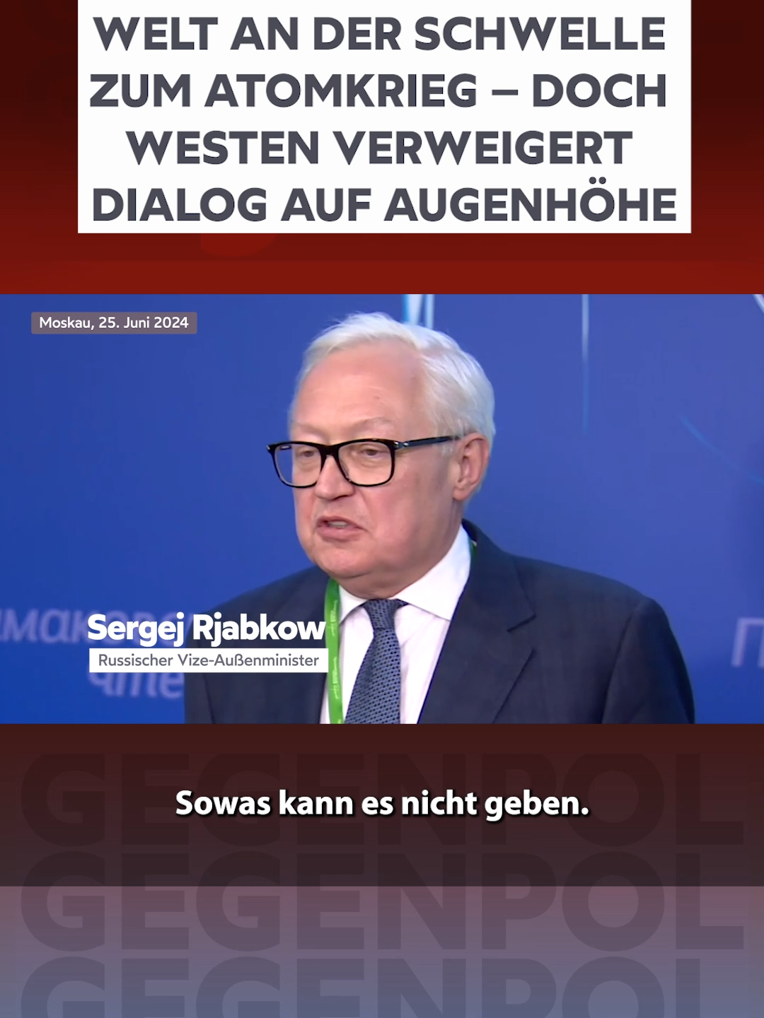 #gegenpol #shorts #russland #russland🇷🇺 #usa #usa🇺🇸 #westen #nato #außenpolitik #politik #news #nachrichten #geopolitik #diplomatie