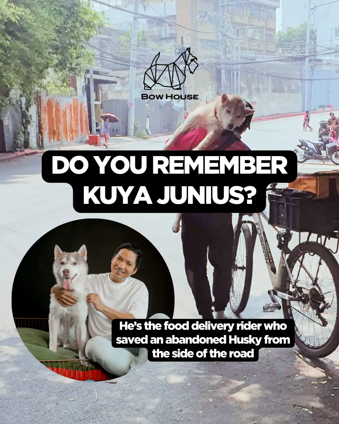 We have so many questions too but we believe that things always happen for a reason.  We promise to get to the details but for now, the most important part is that another dog’s life was saved.  Please help us share this story or send us a private message if you would like to help in any way or form.  We won’t be posting any account details in public because some scammers tried to take advantage of Kuya Junius last time 😡😤 #bowhouseph #kuyajunius