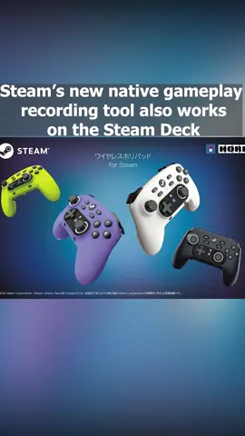 Steam’s new native gameplay recording tool also works on the Steam Deck
 
