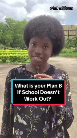 What is your Plan B, if school doesn’t work out?😹  Don’t forget to like and follow for more content. #interview #university #trending 