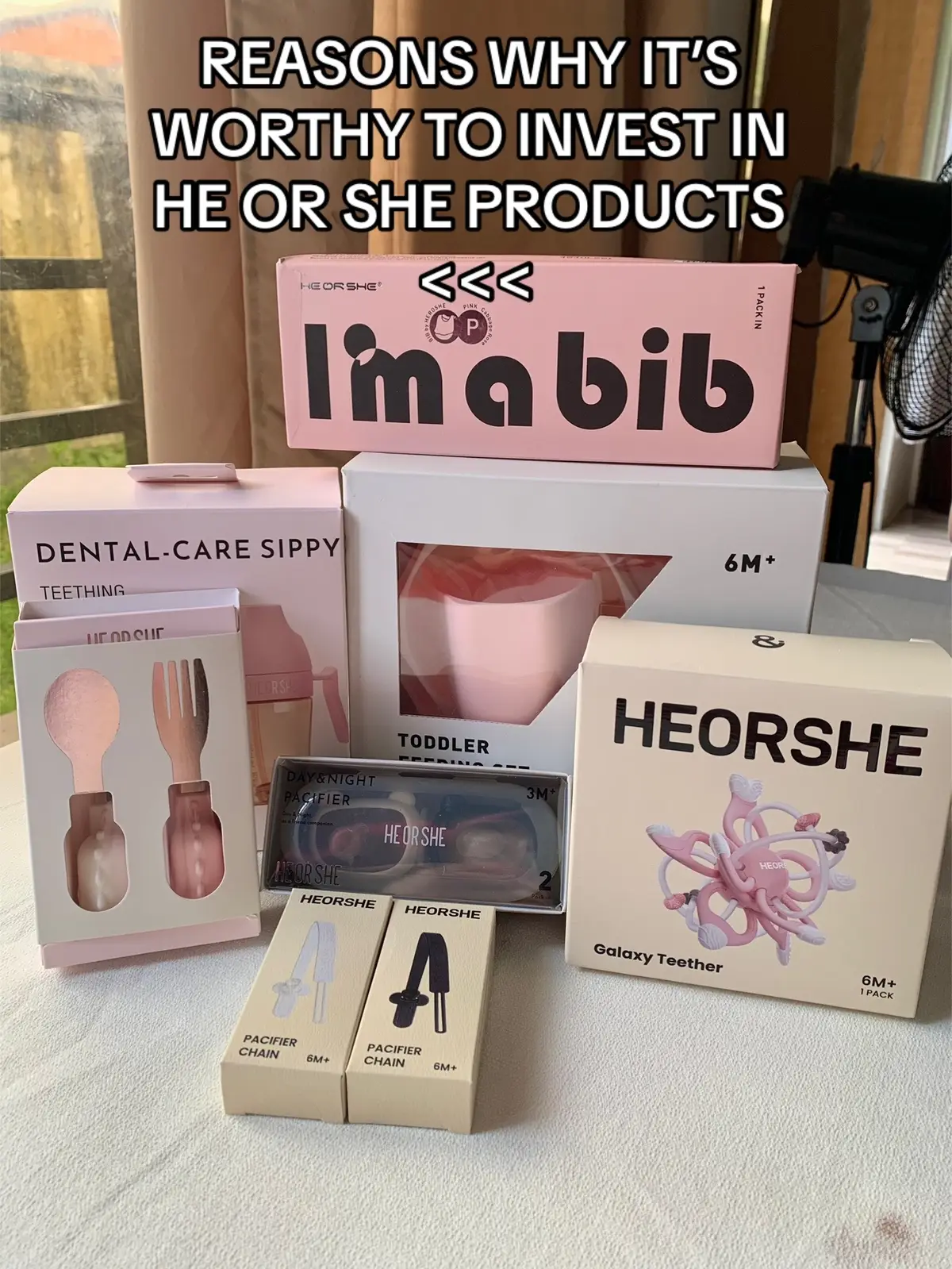 Worth every penny💸 Products are on my showcase❤️❤️ #fyp #heorshe #heorsheproduct #feedingset #heorshefeedingset #heorshesippycup #sippycup #bib #galaxyteether #heorshepacifier #heorsheph #MomsofTikTok #firsttimemom #teethingstage 