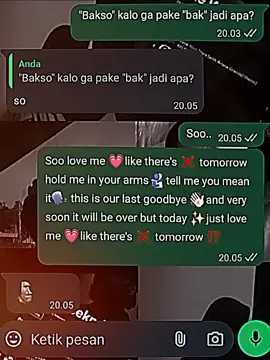 aku udah buat nihh kamu kapann?? #CapCut #lovemeliketheresnotomorrow #trendchat #viral #trend #fyp #liriklagu #chatwa #foryou 