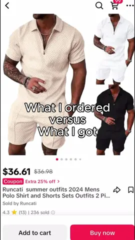 What I ordered VS what I got👀 Casual Summer Waffle Polo outfits 🏝 #tiktokshop #OOTD #summervibes #outfitidea #runcati #dealsforyoudays #shopwithpride #summerstyle #summeroutfit 