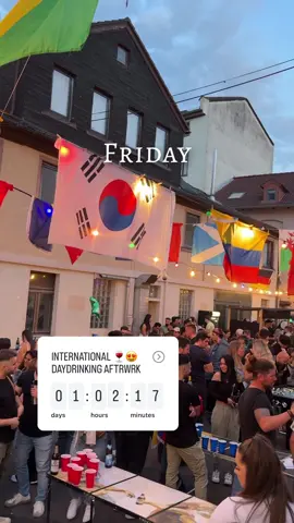 Friday 18:00 📍Dribbde Markt! All features: beer pong tournament with zalando gift cards prizes sponsored by @horbachfrankfurt on 4 Beer Pong tables. Latino afterparty at Latin Club extra, our guests get a 5€ discount and pay only 5€ at the door. Special guest is a famous Latino DJ from Peru with 300K follower and 2 other DJs.  More features: Make new friends, speak languages, meet new people and have an amazing time! Open and friendly vibes, the best start into the weekend!  - 30 language tables  - Spanish food truck  - beer pong tables  - international pub quiz: win a bottle of Amaretto - house music  - ⁠Airhockey table, foosball table, arcade machines, Mario Kart and marvel vs street fighter on two huge 3 meter screen outside  - afterparty at Latin Club extra