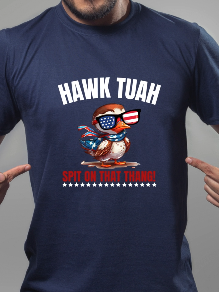 These#HawkTuah tshirts are now available! Click my face and shop my online store! 😎 #HawkTuahOnThatThang #Tshirt #TrendingTikTok #SpitOnThatThang
