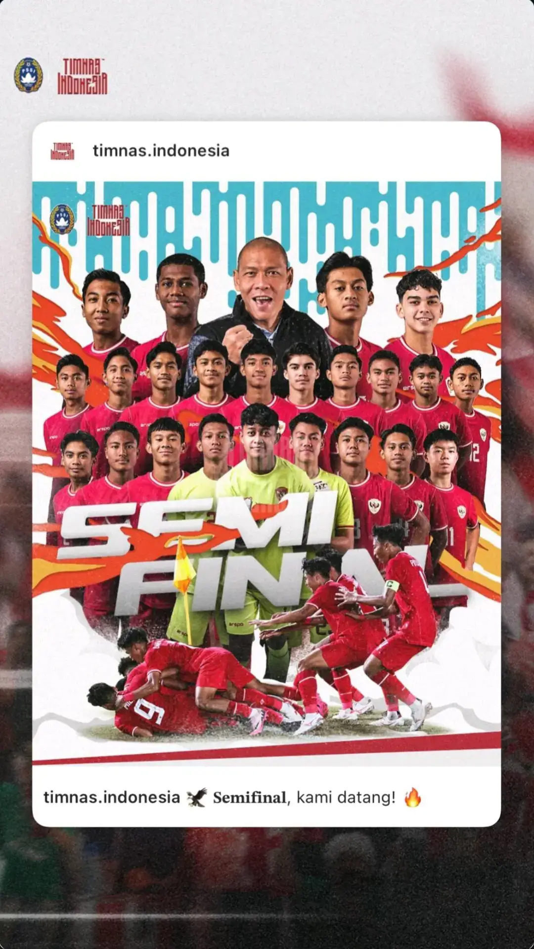 assalamualaikum semifinal 🥰 cr: @timnasindonesia  #timnasindonesia🇮🇩 #timnasindonesia #timnasgaruda #timnasu16 #fyp #4u #4u 