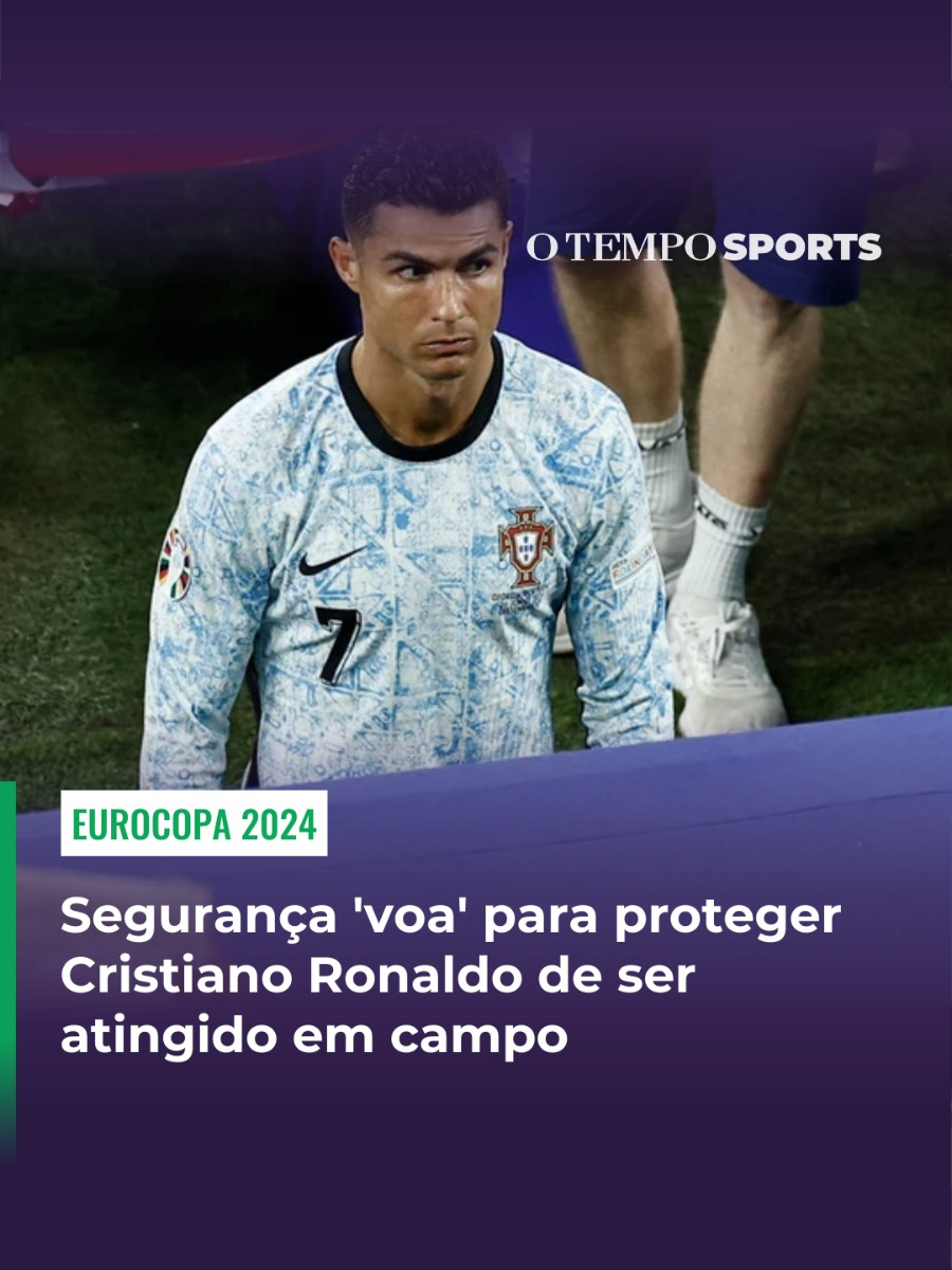 SUSTO - Um #segurança evitou que #CristianoRonaldo fosse atingido por um torcedor após o jogo entre Portugal e Geórgia, pela terceira rodada da #Eurocopa. Cristiano estava indo para o vestiário quando um homem pulou da arquibancada, mas o segurança evitou que o torcedor acertasse o jogador. #otempo