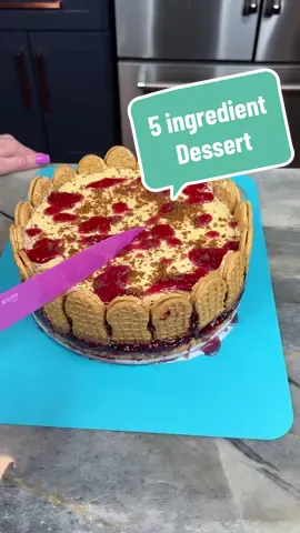 5 ingredient dessert id a game changer! 🍰 #yum #yummy #easy #EasyRecipe #food #Foodie #cooking #sweet #family #Summer #Love #usa #america #viral #fyp #foryou 