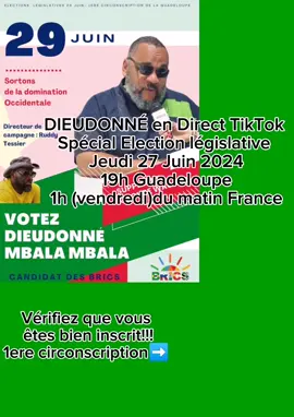 Dieudonné en live ce soir #Dieudonné #législatives2024🇫🇷 #guadeloupe  #éléctions #live  #clementinepetain #ananasman🍍 #ferreira35 