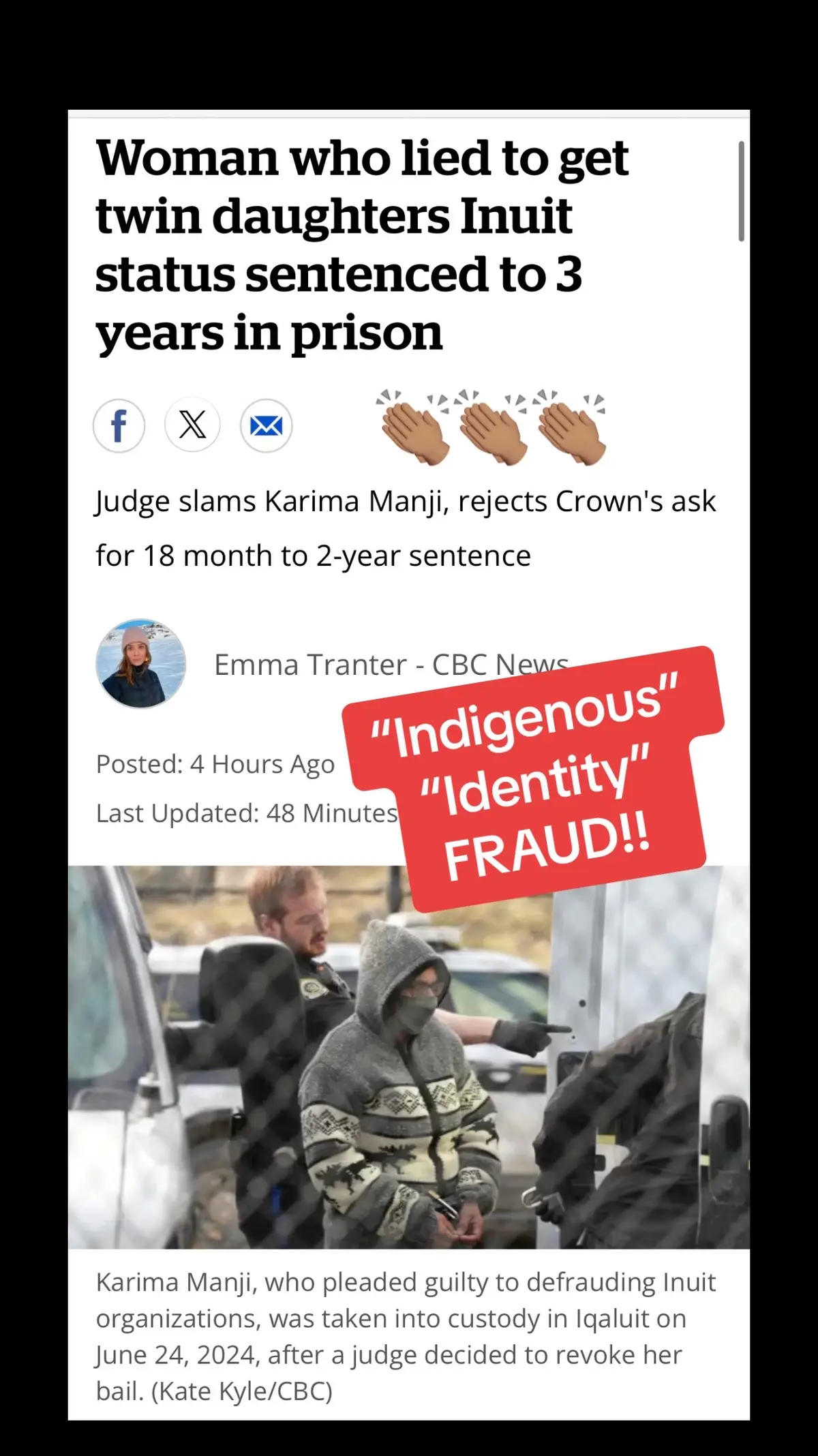 This needs to happen to all pretendian’s committing fraud!! #IndigenousTikTok #nativetiktok 