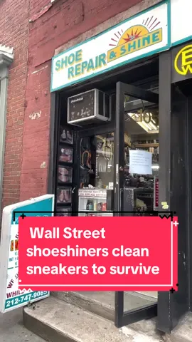 #WallStreet #shoeshiners are pivoting their #business to cleaning #sneakers following a shift toward casual shoes at the office. Ignacio Gonzalez  has more on the story. #work #worklife #fashion