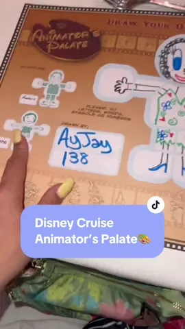 Does this make me an official Disney Animator??🤧🎨 #disneycruise 