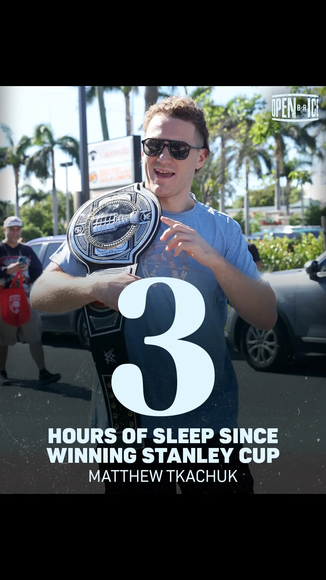 Matthew Tkachuk said he has only slept about 3 hours since winning the Stanley Cup 🤯 (via colbydguy/X) #fyp #StanleyCup #NHL #hockey #hockeytiktoks #floridapanthers #matthewtkachuk 