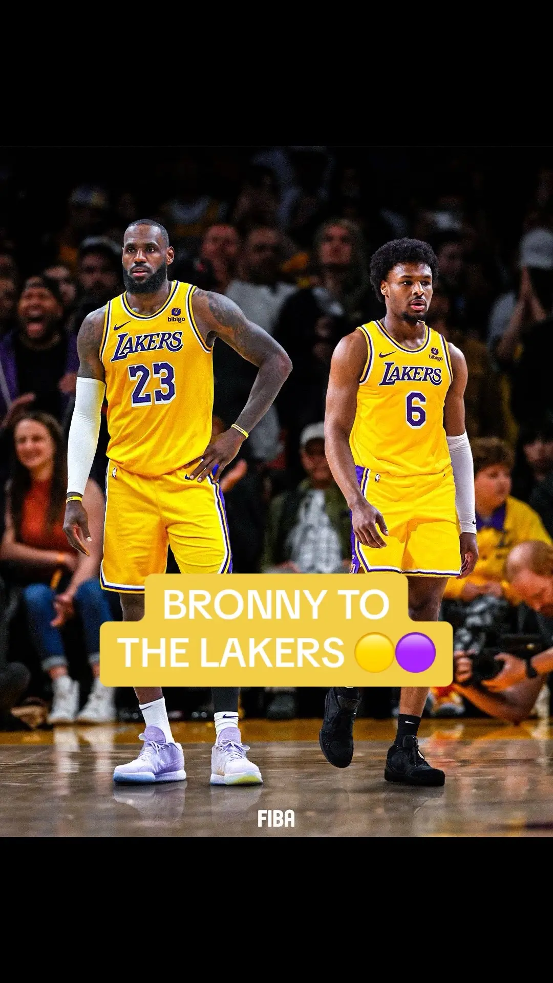 Everybody stay calm! It’s happening 🤩 #bronnyjames #lebronjames 