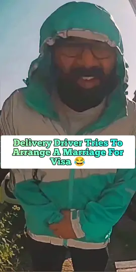 Delivery Driver Tries To Arrange A Marriage For Visa 😂#delivery #marriage #visa 