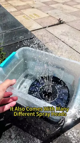 Wherever there’s sun! It can spray water!! #fountain #solarsystem #solarenergy #funny#garden#EcoFriendly #birdbath 