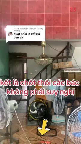 Trả lời @Con Trai Họ Khổng quạt trần pha lê quá đẳng cấp #vuaquat 