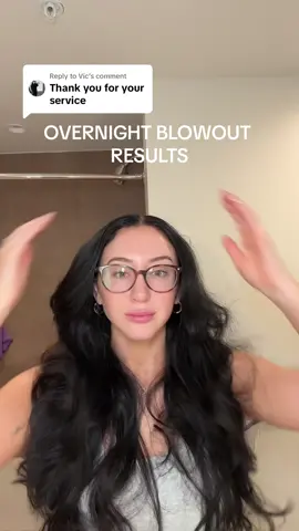 Replying to @Vic OVERNIGHT BLOWOUT RESULTS #hair #hairtutorial #hairtok #overnightcurls #blowout #blowoututorial #hairtips 