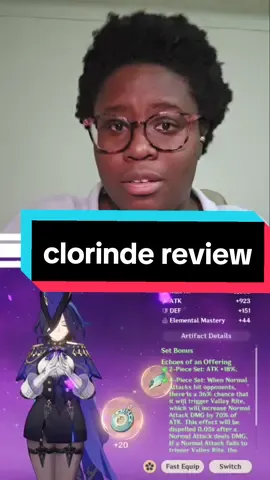 first half of 4.7 is done, here's my review of clorinde. #clorinde  #GenshinImpact 