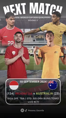 Merahkan GBT‼️Match ke 2 Indonesia vs Australia  di Kualifikasi WC Round 3 🇮🇩🔥🇦🇺 - - 📷 IG: pesona_garudaa - - #nextmatch #matchday #timnasday #gelorabungtomo #timnasindonesia #australia #round3 #kualifikasipialadunia2026 #fyp #pesonagaruda 
