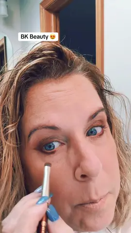 This brush makes eyelining so much easier for me!! @BK Beauty Brushes #makeup #genx #genxtiktokers 