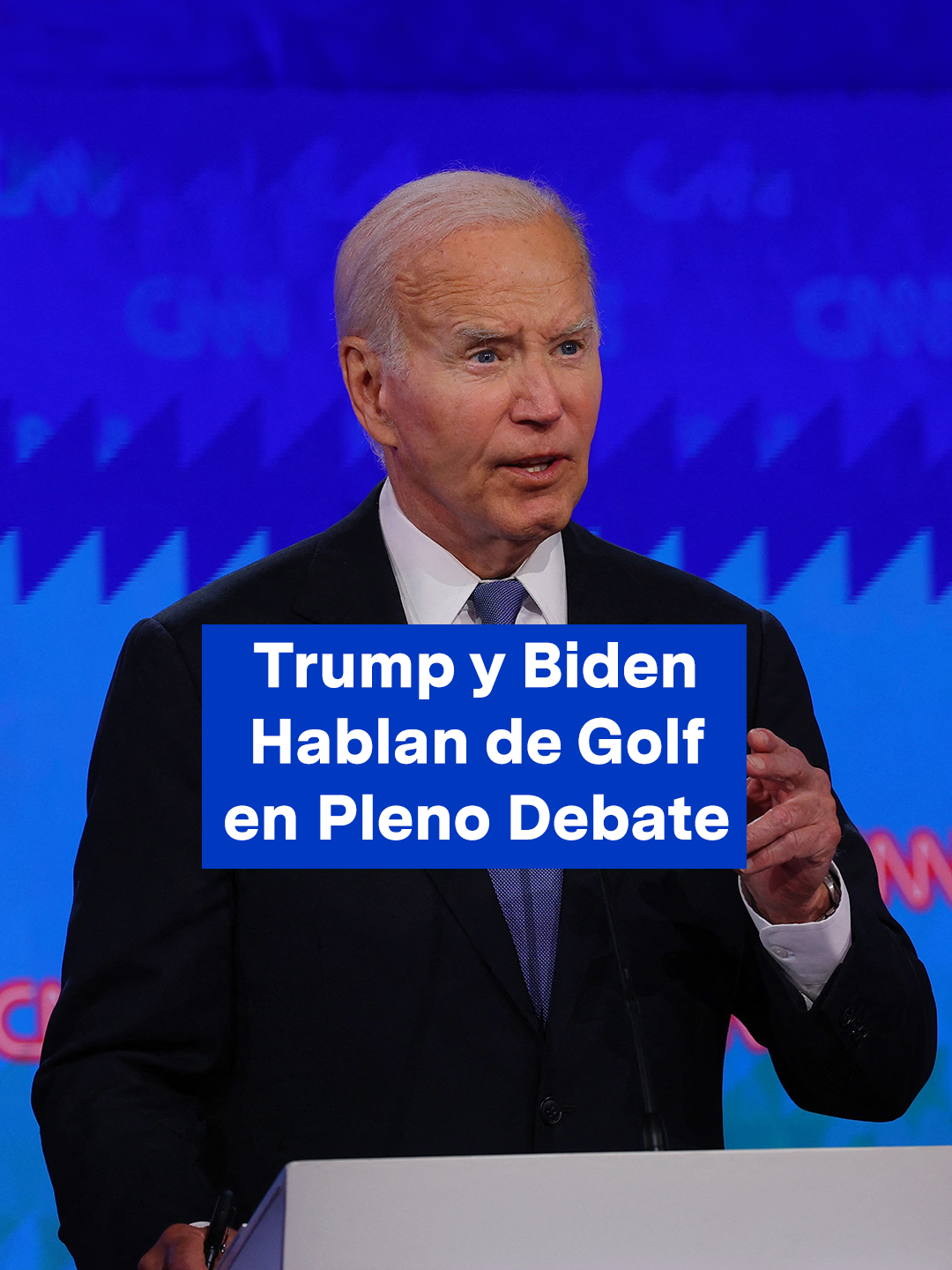 La noche del 27 de junio, se llevó a cabo el debate presidencial en Estados Unidos entre el presidente Joe Biden, del Partido Demócrata, y Donald Trump, del Partido Republicano. Llamó la atención que ambos le dedicaron un momento a comparar su habilidades en el golf. Tuvieron que intervenir los moderadores para reencauzar la discusión.  #EleccionesEUA2024 #joebiden #donaldtrump #debatepresidencialeua