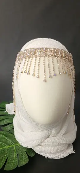 Cleopatra Headpiece Hiasan Kepala Model Juntai Ready Gold & Silver 🌟 #fypシ #headpiecehijab #aksesorisnikah #headpiecejuntai 
