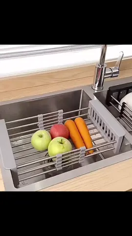 Dê uma olhada em Escorredor Cesto Retrátil Ajustável e Extensível Multifuncional para Pia de Cozinha em Inox e Plástico ABS com Alças Retrateis Fácil Regulagem Super Resistente para Lavar Frutas Legumes Vegetais Verduras Louças Pratos Talheres  - Cor Cinza!comente eu quero que envio o link de compra!#Adoteumhabitinho 
