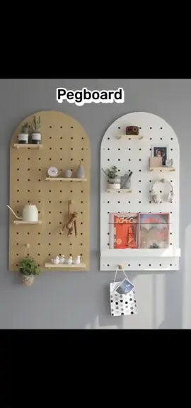 Pegboard wall display rack #displayrack #pegboard #homedecorideas #renovation #furniture 
