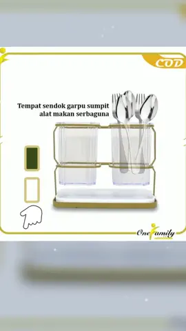 [COD] OFM C996 Tempat Sendok Alat Makan Minimalis dengan Peniris Multifungsu