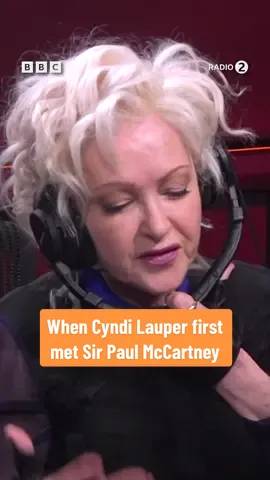 Of all places to meet! 😭😂 @Cyndi Lauper on The Zoe Ball Breakfast Show, listen on BBC Sounds 🎧 @The Beatles #paulmccartney #cyndilauper #thebeatles #zoeballbreakfastshow #fyp 