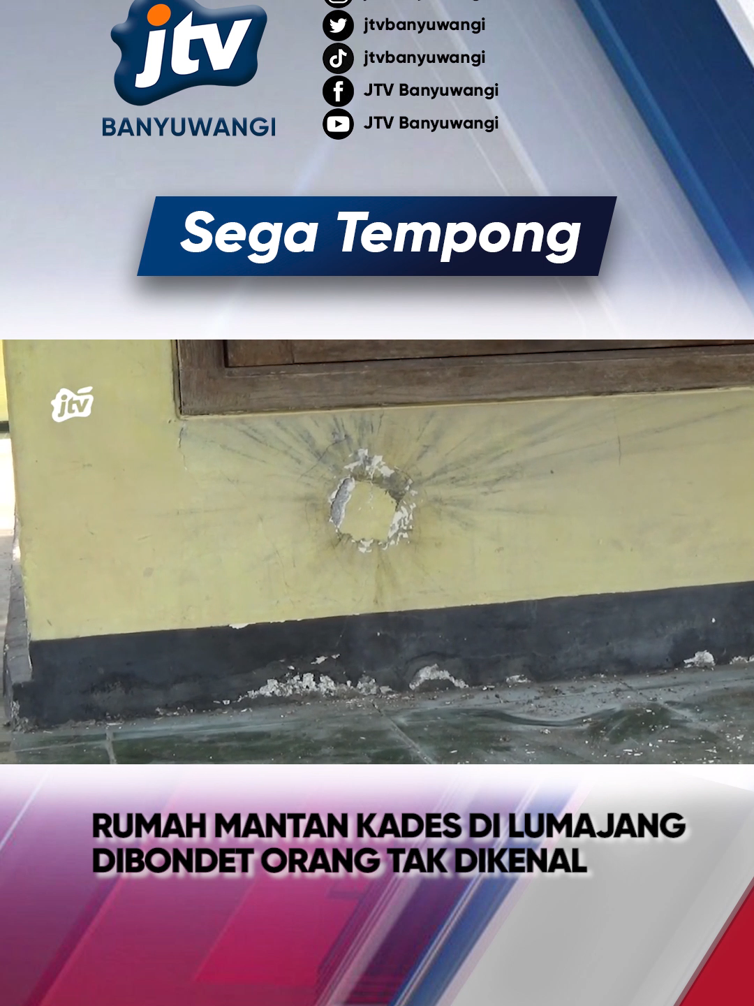 rumah mantan Kades di Lumajang dibondet orang tak dikenal #berita #news #jtv #jtvbanyuwangi #banyuwangi #jawatimur #trendingindonesia #fyp #fypindonesia