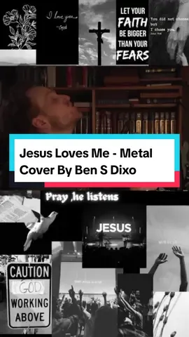 Jesus Loves Me - Metal Cover By Ben S Dixon. #jesuslovesme #jesus #christiantiktok #christianrock #bensdixon #ketelion #keepthelightson #lyric #foryou #metalholy #christianmetal #jesuslovesmecover 