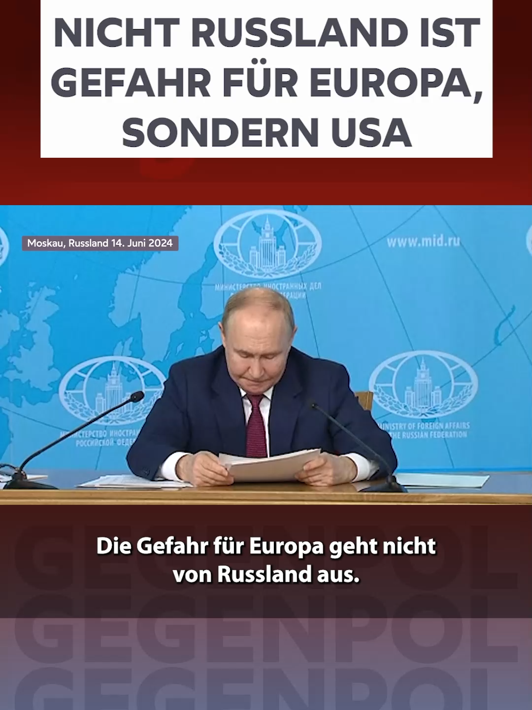 #gegenpol #shorts #putin #vladimirputin #russland #russia #politik #news #nachrichten #geopolitik #usa #europa #deutschland #eu #nato