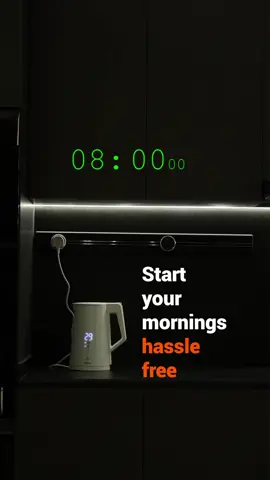 Start Your Day Right with Our Smart Kettle! ☕️✨ Schedule boiling times for hot water in the morning, set it to your desired temperature, and enjoy constant warmth all day long. Experience the convenience and elevate your daily routine! #Smarthome #smartswitch #smartkitchen #smartlights #Singapore #HomeAutomation 