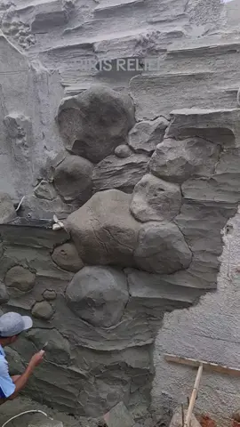 relief dinding batu#ririsrelief #reliefkolamminimalis #relieftaman 