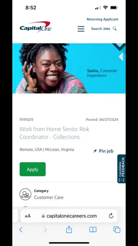 CAPITAL ONE IS HIRING AND THE REQUIREMENTS ARE EASY ! High school diploma, GED or equivalent certification At least 2 years of customer service experience #remotejobs #yougotthejob #wfhlife #wfhmom #wfhhacks #customerservice #hired #fyp #fypage #fyppppppppppppppppppppppp #fypツ #fyppp #fypシ゚viral #mamaneedhelp #yourehired #remotemama #wfhjobshiringimmediately #wfhonline #wfhmomlife 
