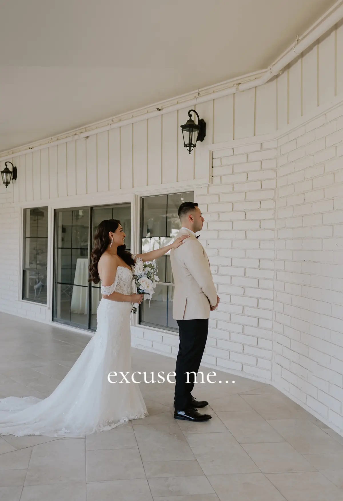 I will never get over our first look 💞 #weddingtok #newlyweds #trending #husbandwife 