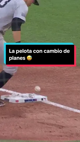 La pelota tipo: “Cambio de planes, jeje” 😅 #trending #beisbol 