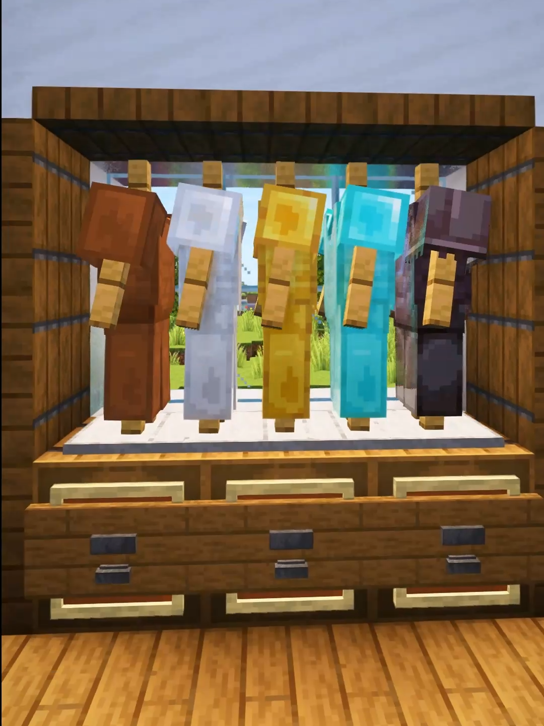 Minecraft Better Armor Stand👕 #Minecraft #minecraftbuild #minecrafttutorial #tips #fyp