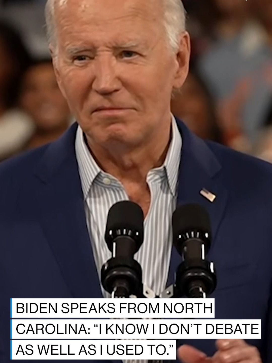 Pres. Biden spoke at a campaign rally in North Carolina on Friday, just one day after Thursday night's presidential debate against Donald Trump. 