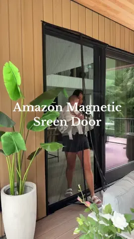 Only downside is you don’t get a chance to laugh at people who walk into your slidinf screen door 😂 #amazonfinds #summermusthaves #screendoor #magneticscreendoor #amazonmusthaves 