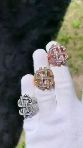 ✨ Blingin' on a Budget? These Iced Out Dollar Sign Rings Are Fire! Level up your finger game with these iced-out dollar sign rings!  They're more than just jewelry, they're a statement piece.  #icedoutjewelry #dollarsignrings #expressyourself 