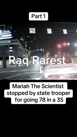 Mariah The Scientist stopped by state trooper for going 78 in a 35#cops #copsoftiktok #police #police #viral #foryou 