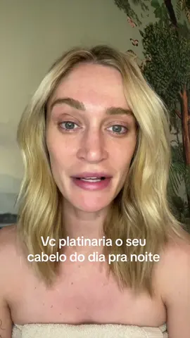 Vc platinaria o cabelo do dia pra noite? #beauty #viviorth #tiktokbeleza #tdoqvivi #TikTokFashion #maquiaefala #vidademodelo 