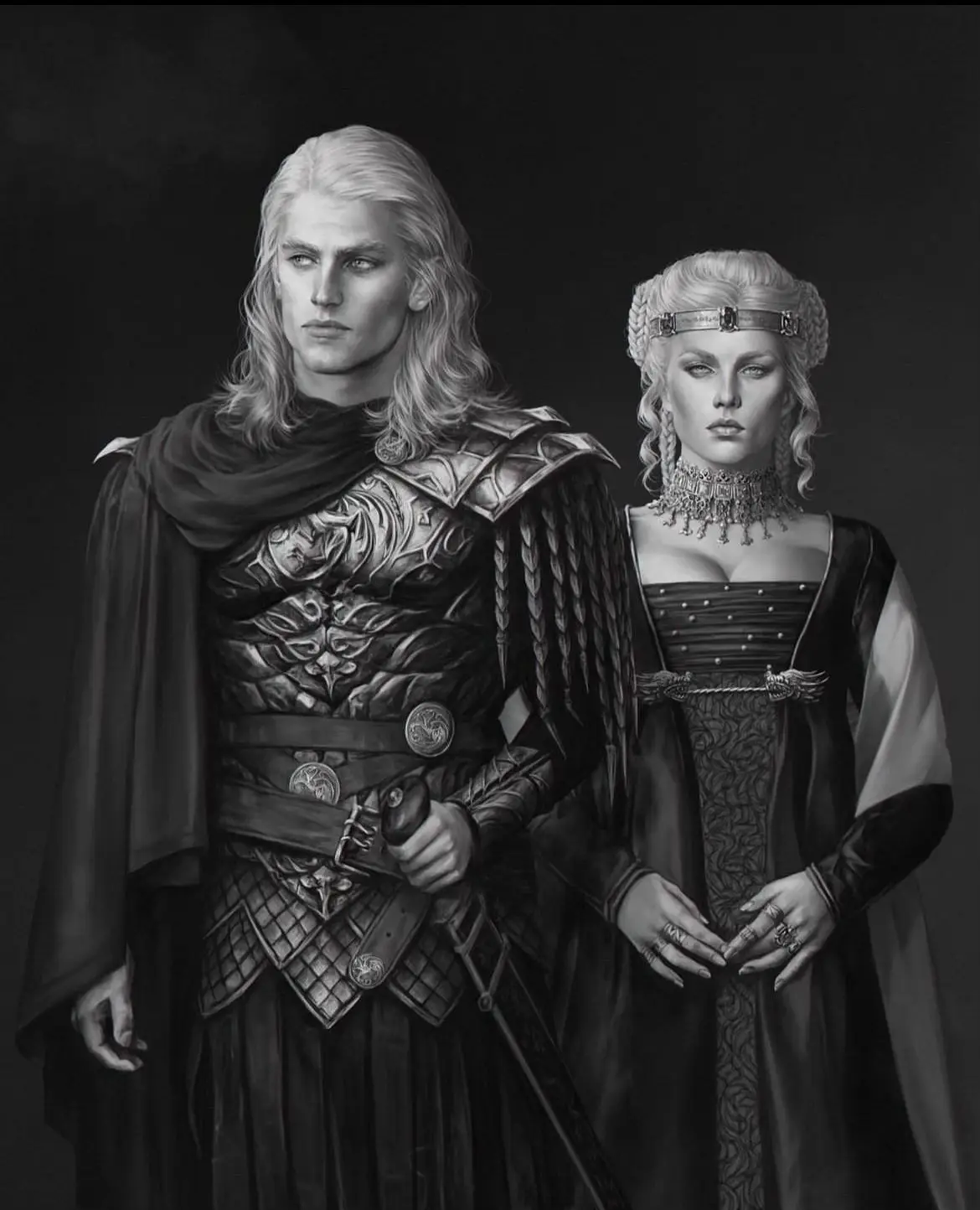 #houseofthedragon #daemontargaryen #rhaenyratargaryen #fyp دم التنين 🐉