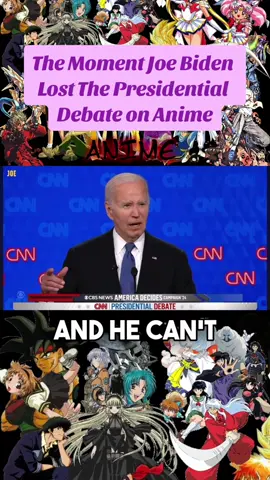 The moment Joe Biden Lost the Presidential debate on anime. Made with Ai. #dragonball #dbz #dragonballz #anime #otaku #presidentialdebate #trump #biden #ai #viral #fyp 