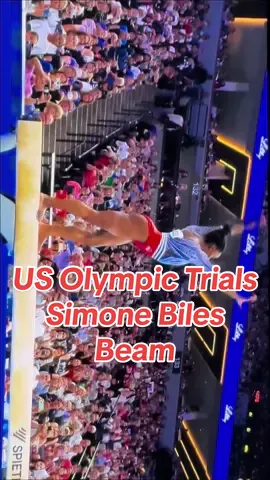 US Olympic Trials Simone Biles Beam #olympics #olympictrials #gymnastics #paris2024 #parisolympics #simonebiles #usagymnastics 