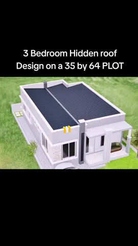 3 Bedroom Hidden roof Design on a 35 by 64 plot #foryou #fyp #viral #viralvideo #foryourpage #construction #architecture #design #art #realestate #building #Home #onteriordesign #plan #3bedroom #plan #houseplan #LAYOUT #construction #work #luxury #interiordesign #bhfyp #homedecor #business #decor #DIY #interior #realestate #house #building #homedesign #architecturephotography #arquitectura #construction #architecturelovers #project #architect #property 