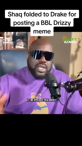Shaq apologized to Drake for posting a BBL Drizzy meme #drake #Shaq #shaquilleoneal #folding #meme #bbldrizzy #apology 